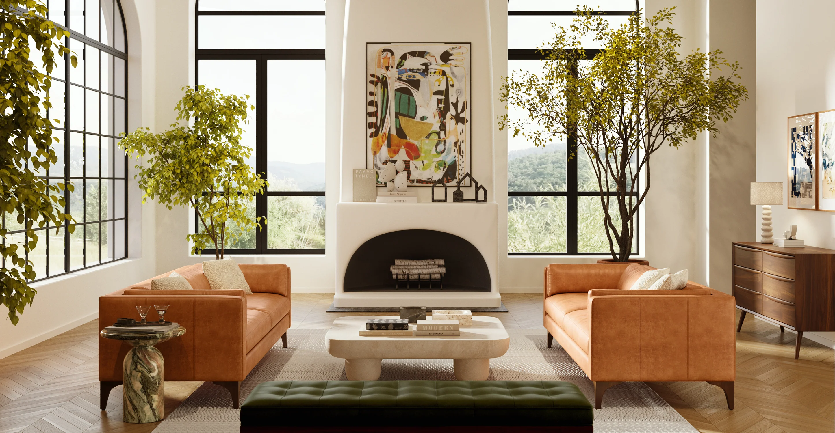 Argan Leather Sofa - Image 3