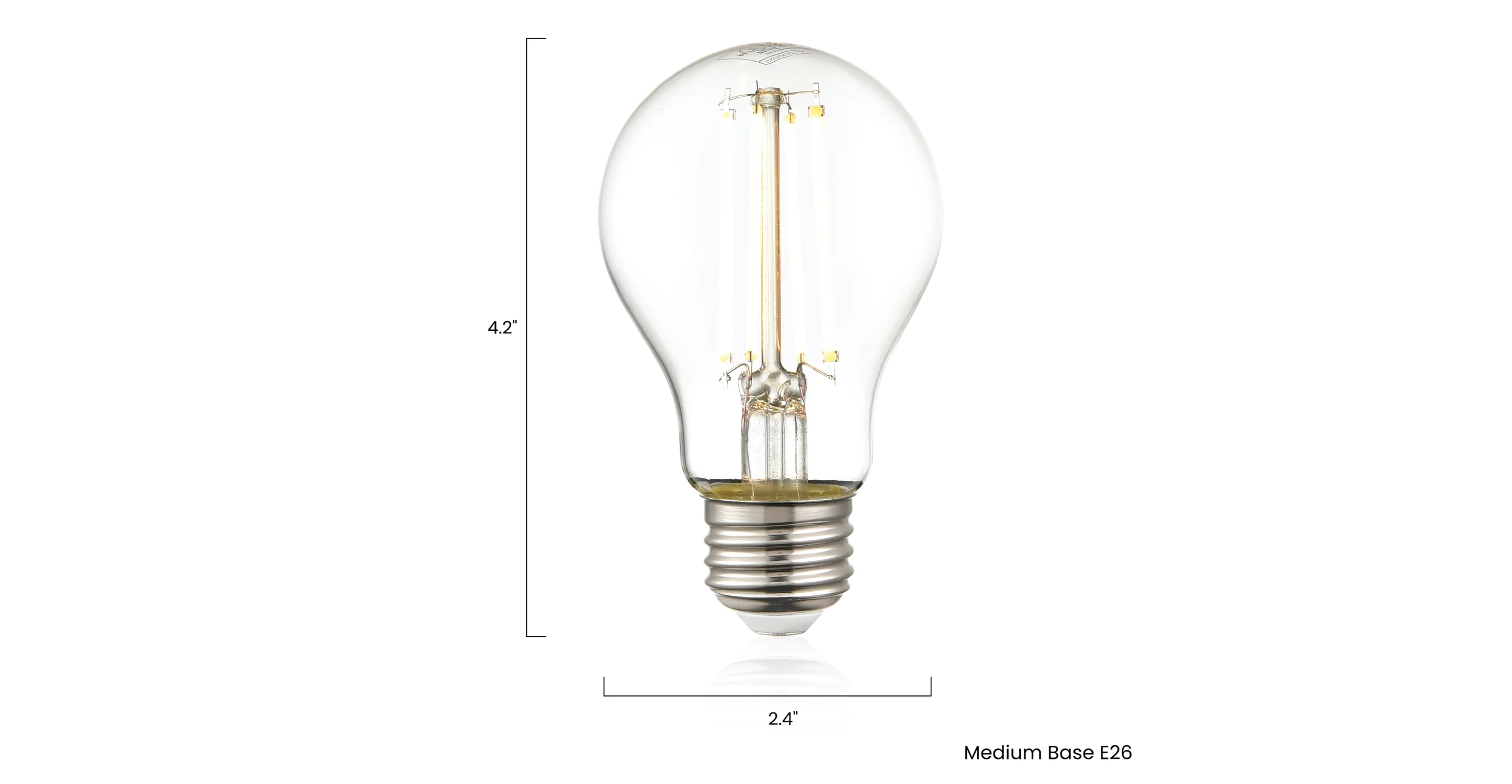Aria A19 Shape LED Filament Light Bulb - Image 9