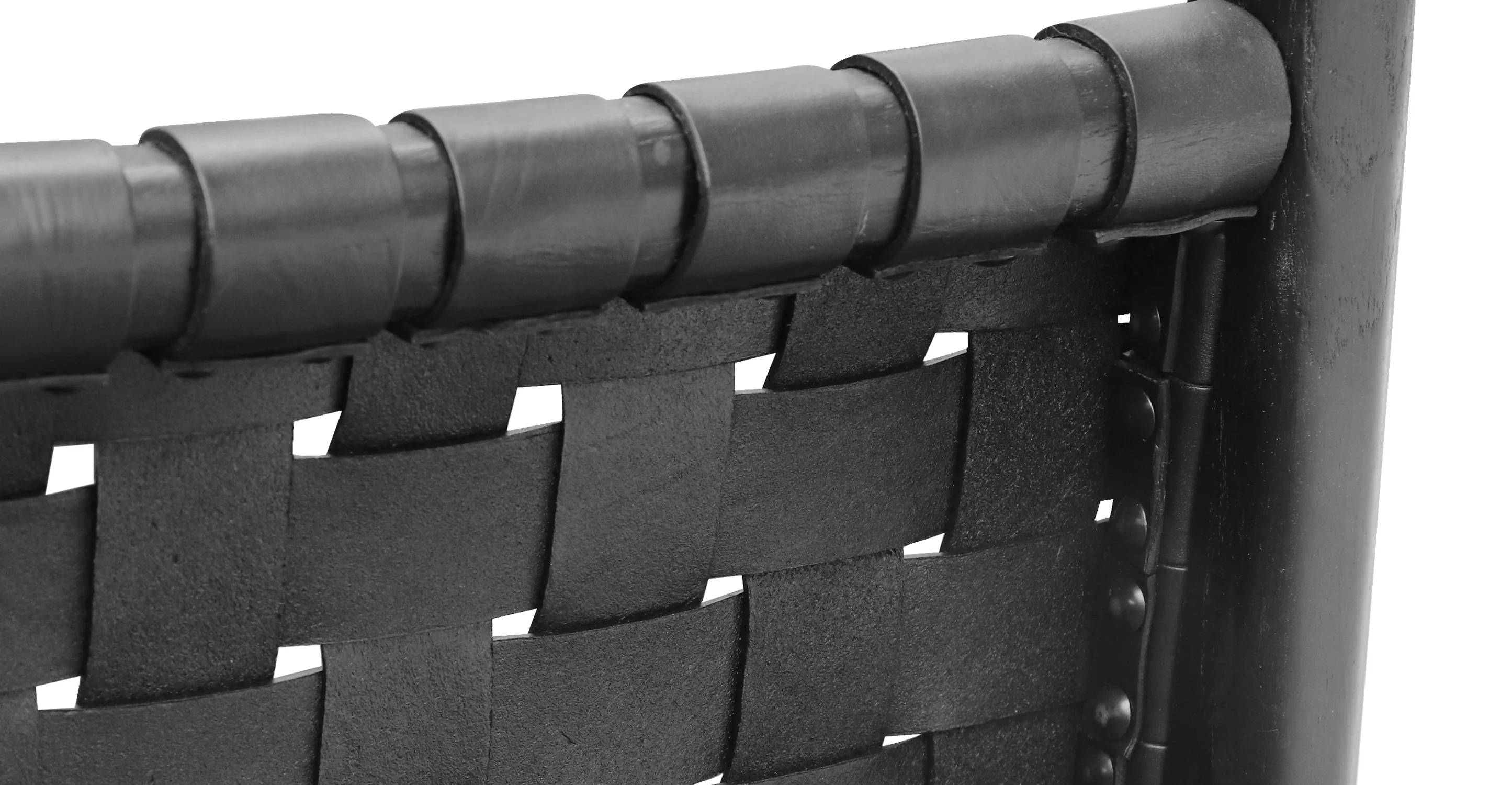 Banda Teak & Woven Leather Counter Height Stool - Image 40
