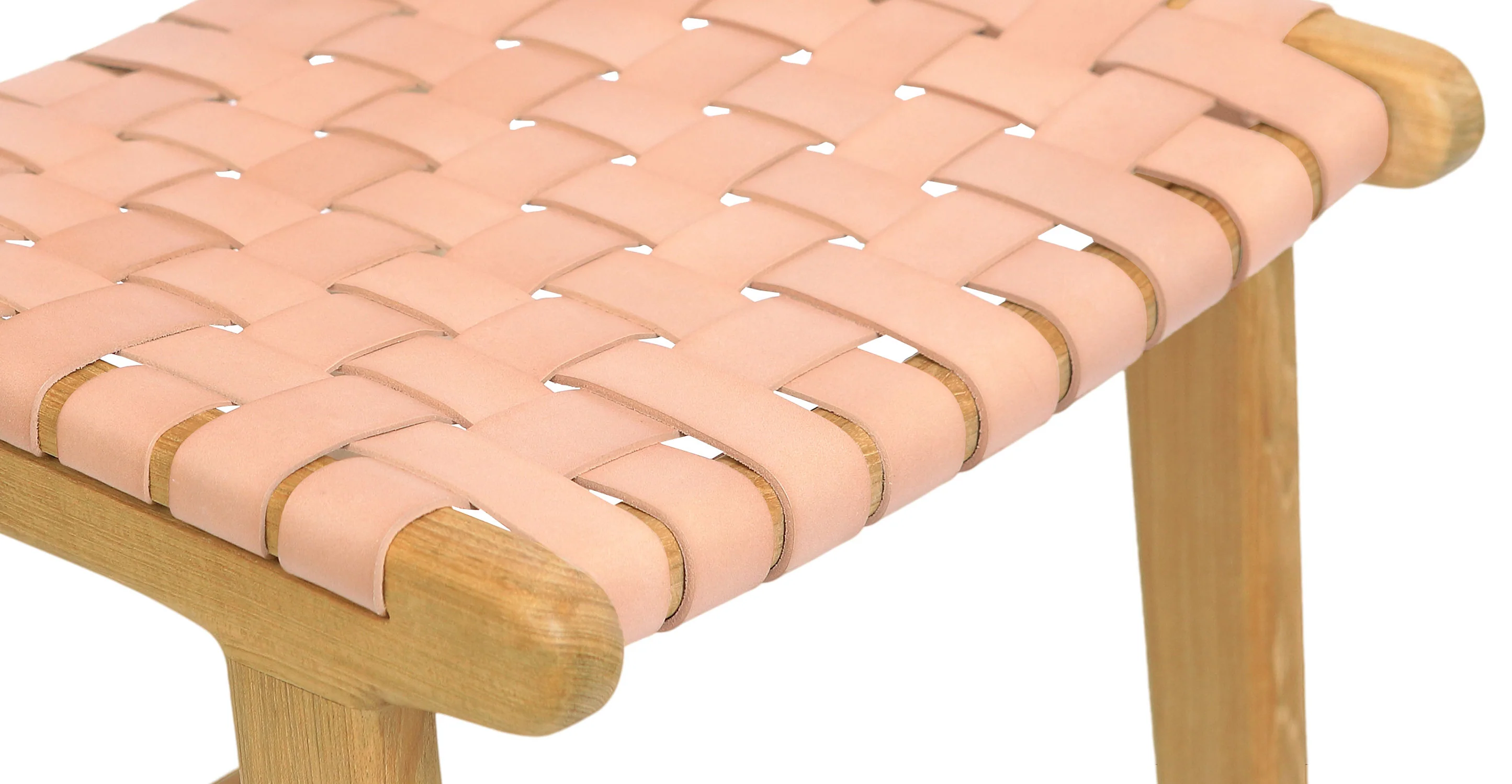 Banda Teak & Woven Leather Counter Height Stool - Image 52