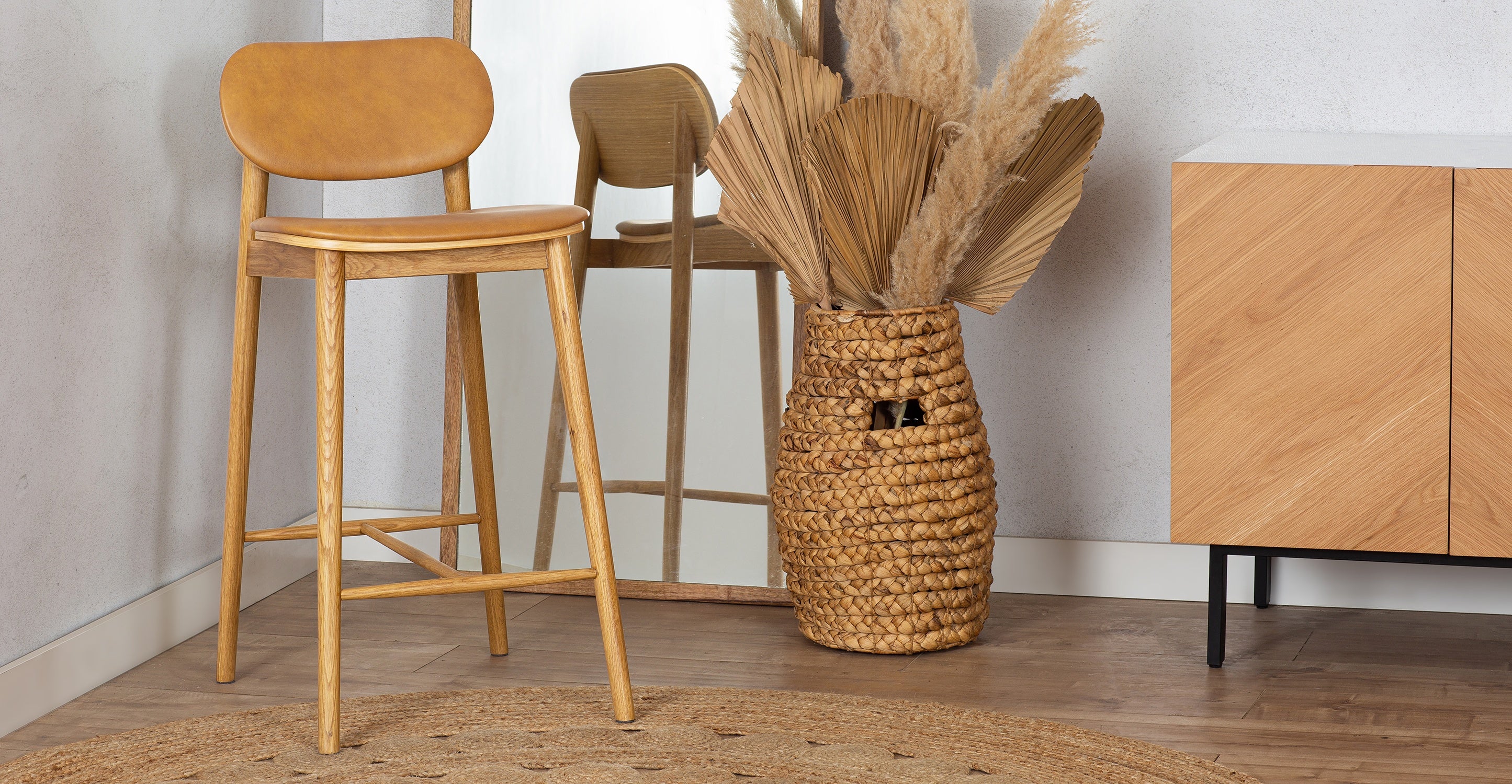 Bonato Leather Counter Stool - Image 40