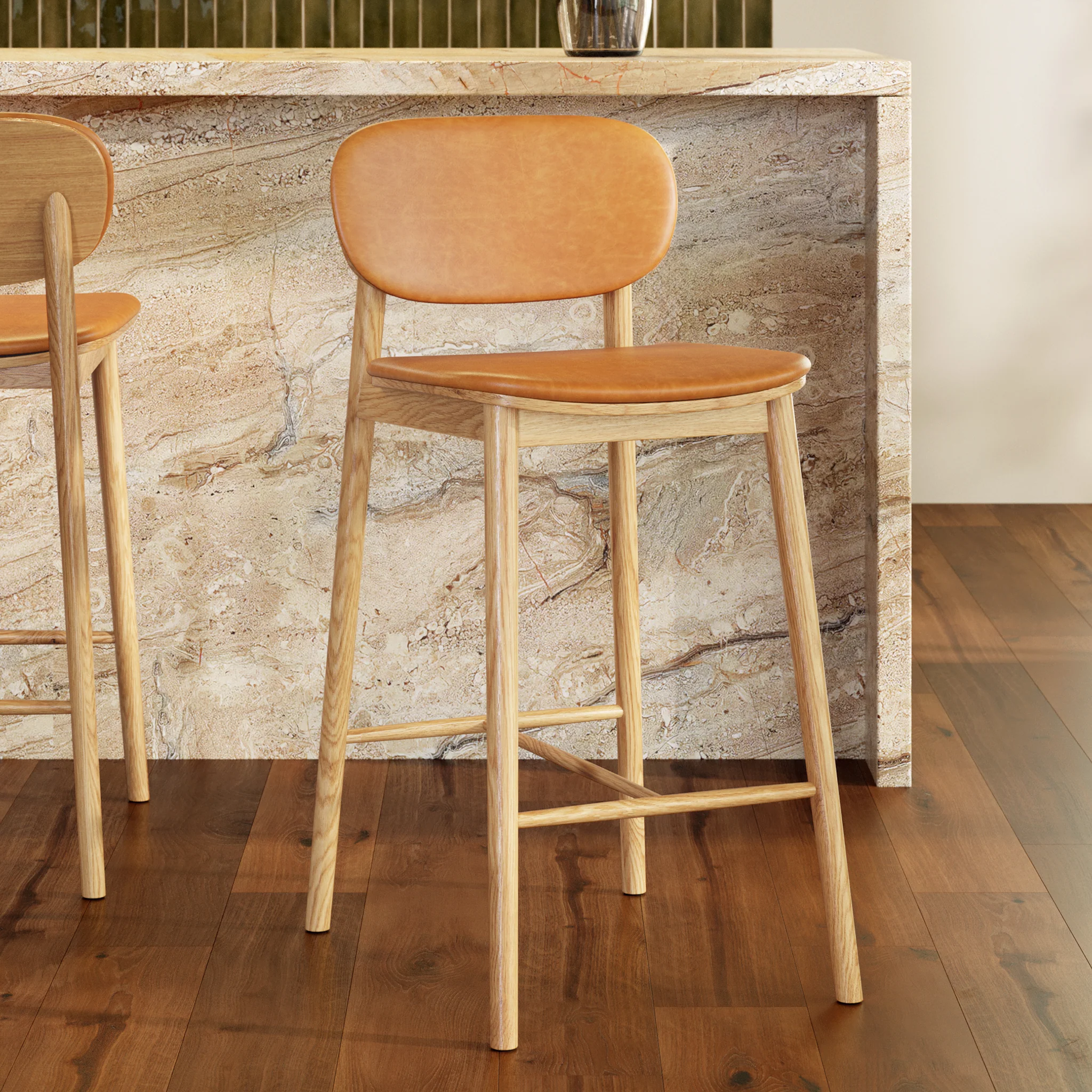 Bonato Leather Counter Stool - Image 58