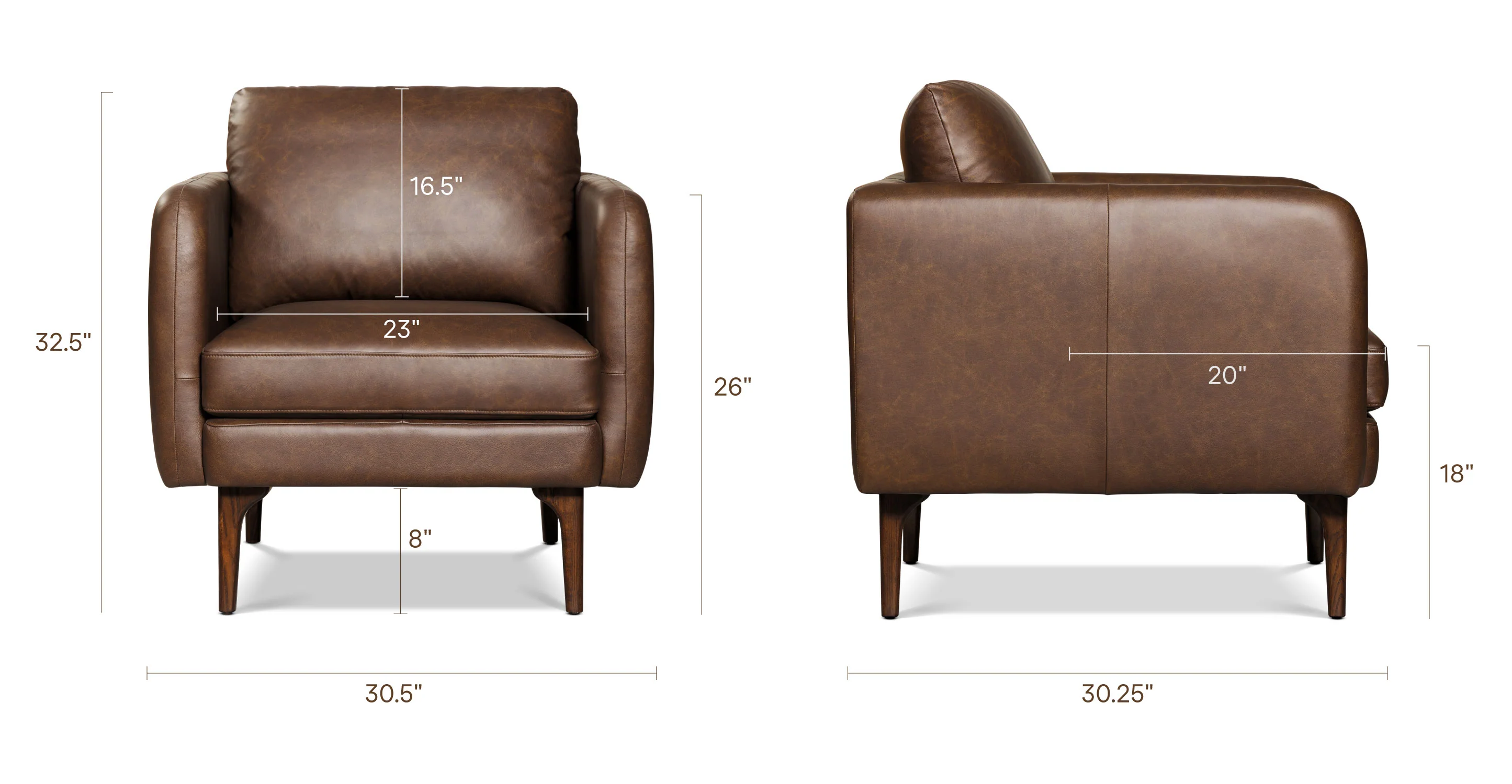 Bosco Leather Lounge Chair - Image 28
