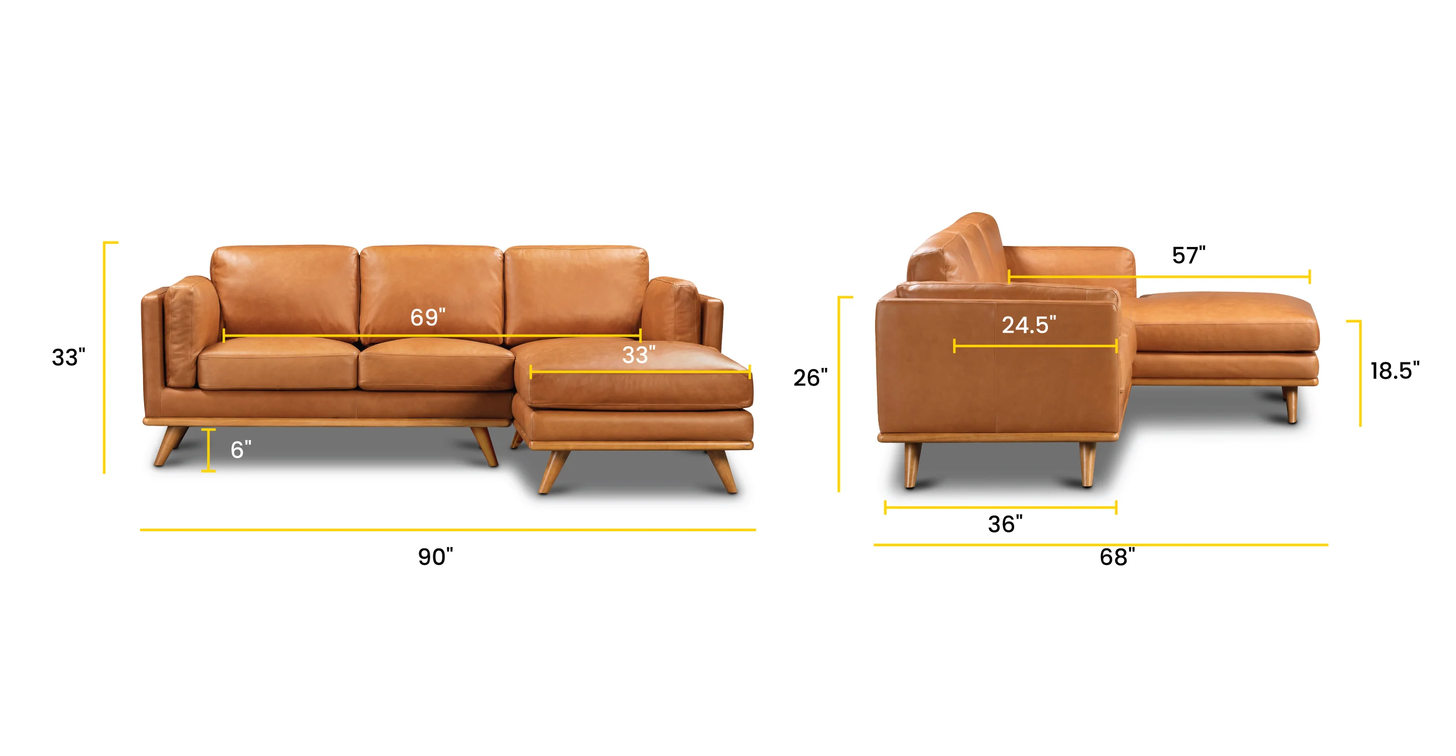 Cadiz Right-facing Sectional Sofa - Image 10