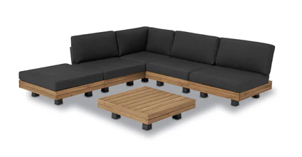 Celenza Modular Corner Sectional Set with Coffee Table - Image 11