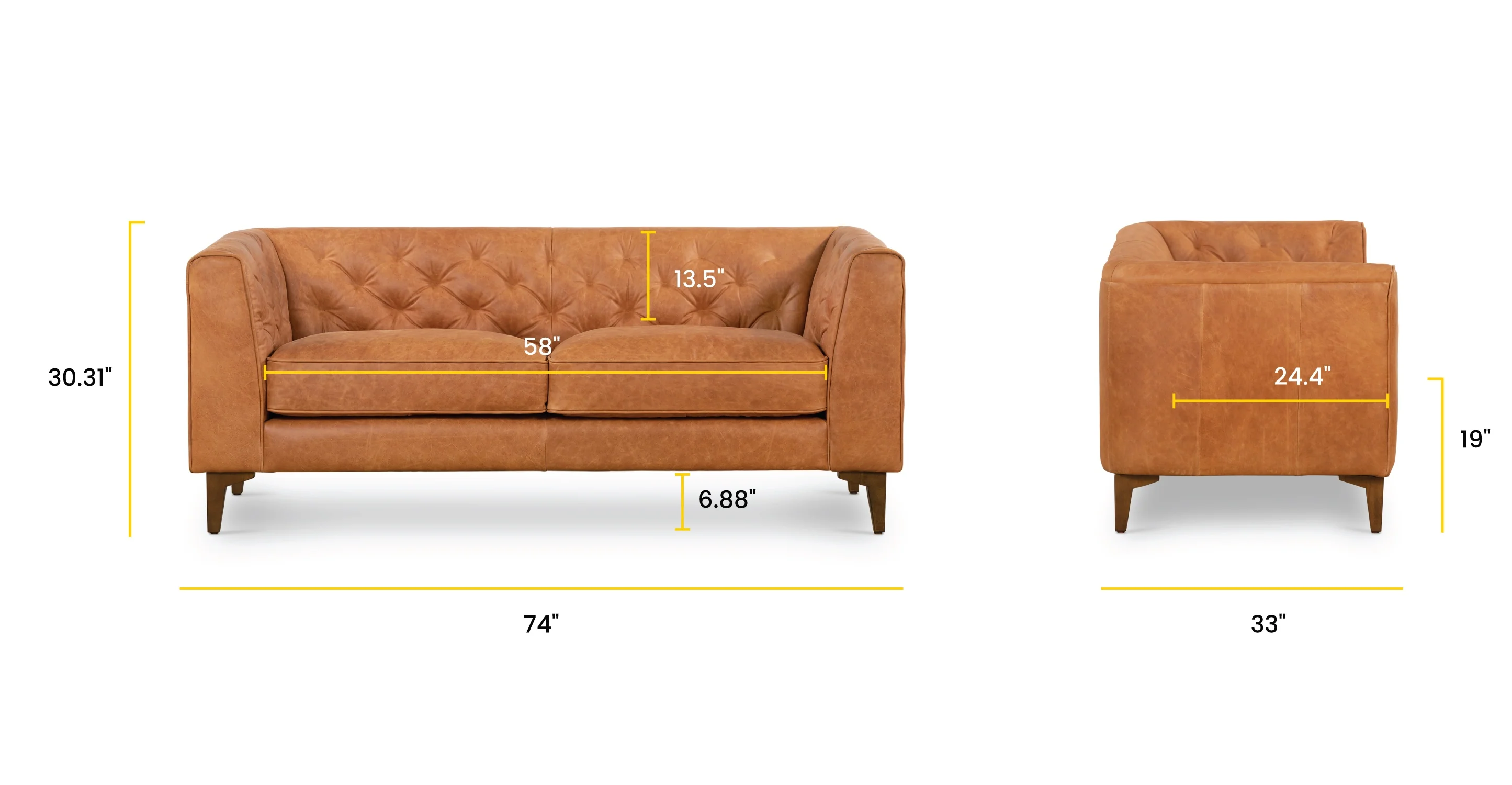 Essex 74" Apartment Sofa - Image 21