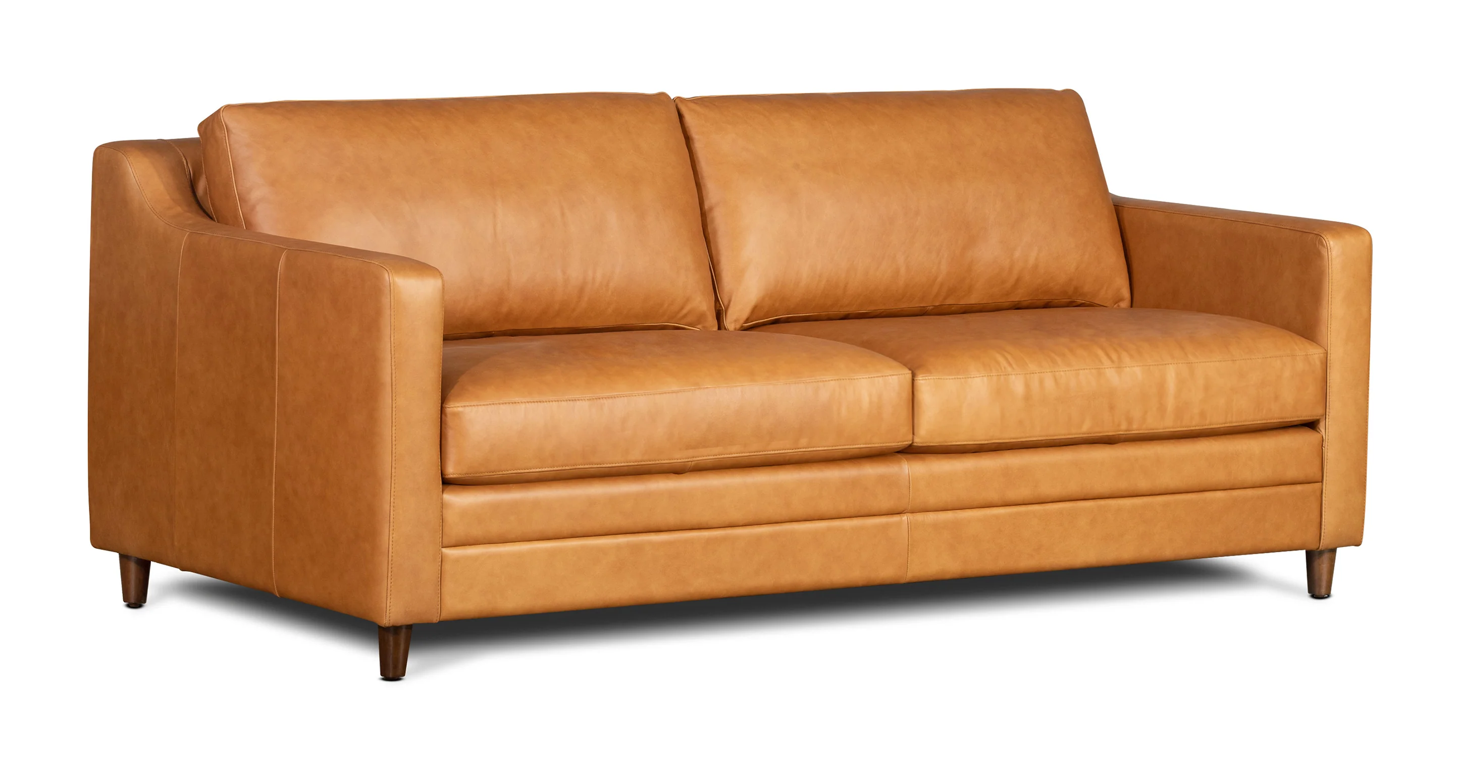 Harper Leather Pull-Out Convertible Sleeper Sofa (82") - Image 3