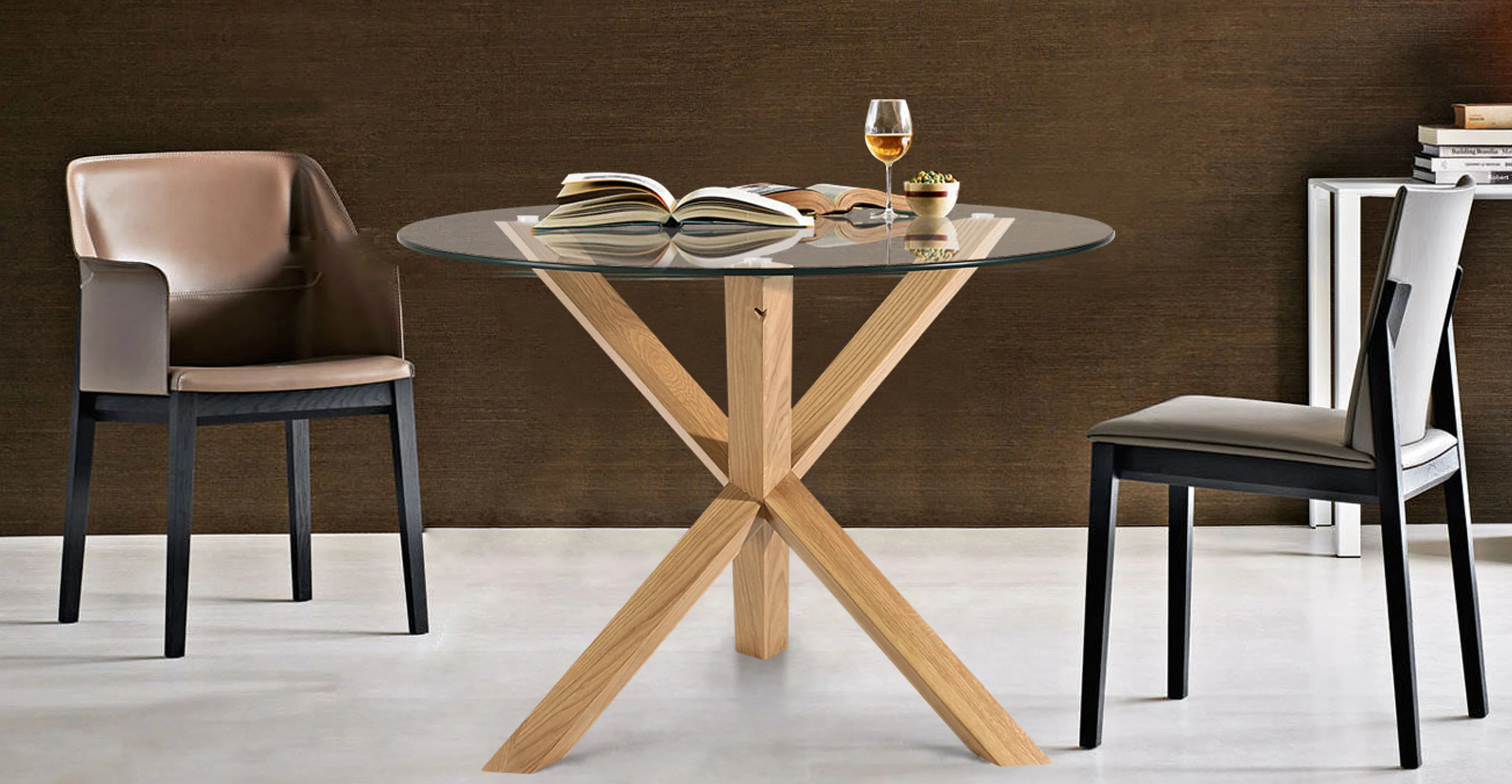 Kennedy Round Dining Table (37.4") - Image 4