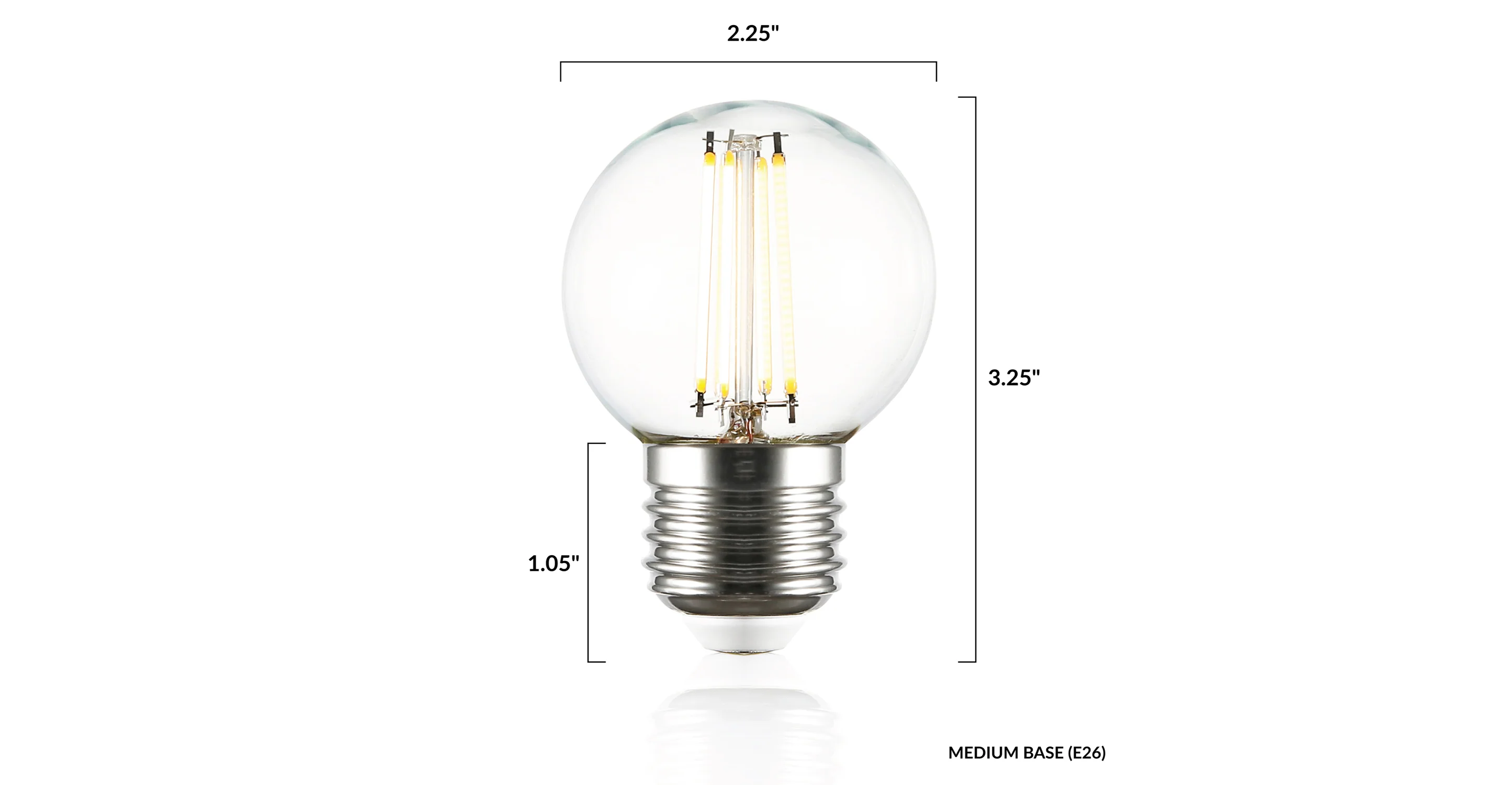 Koby G16.5 Clear LED Filament Light Bulb - Image 9