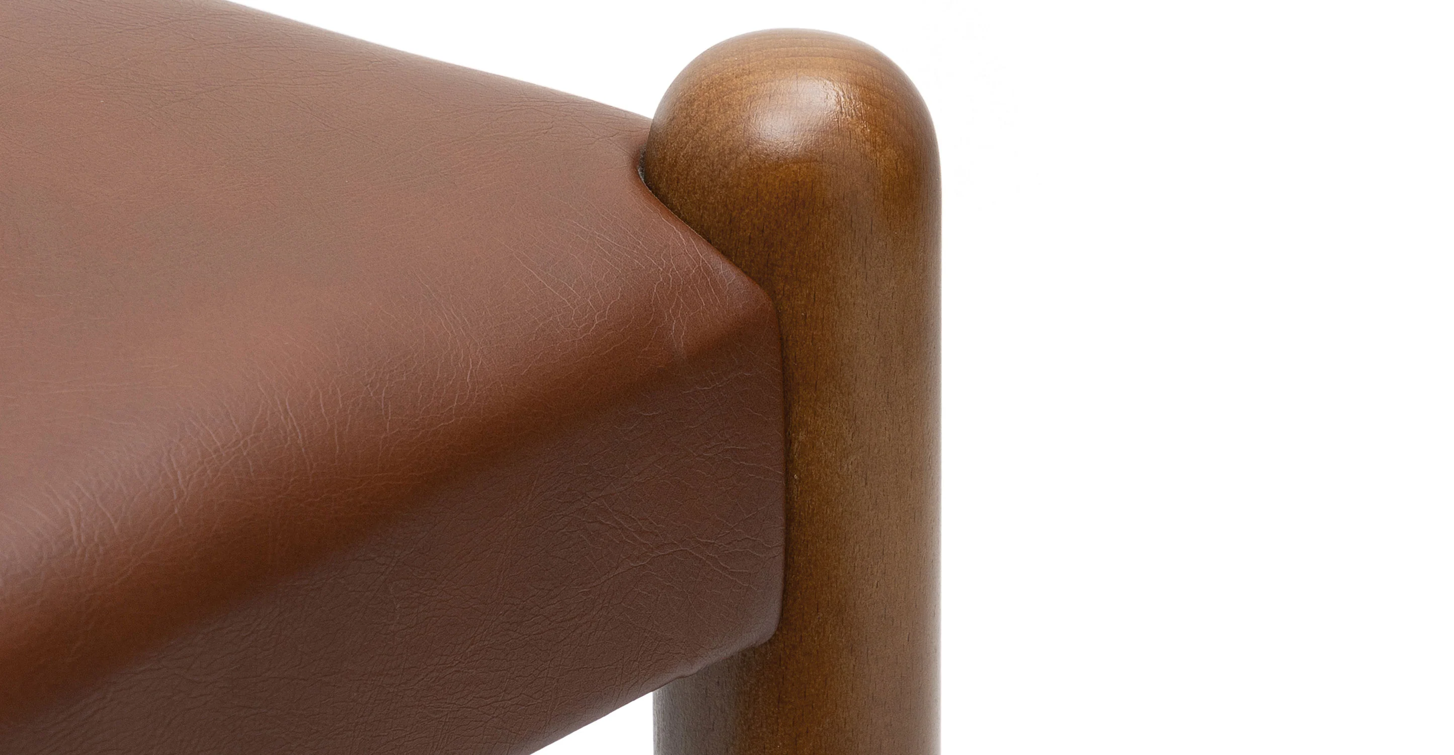 Lev Vegan Leather Dining Chair - Image 9
