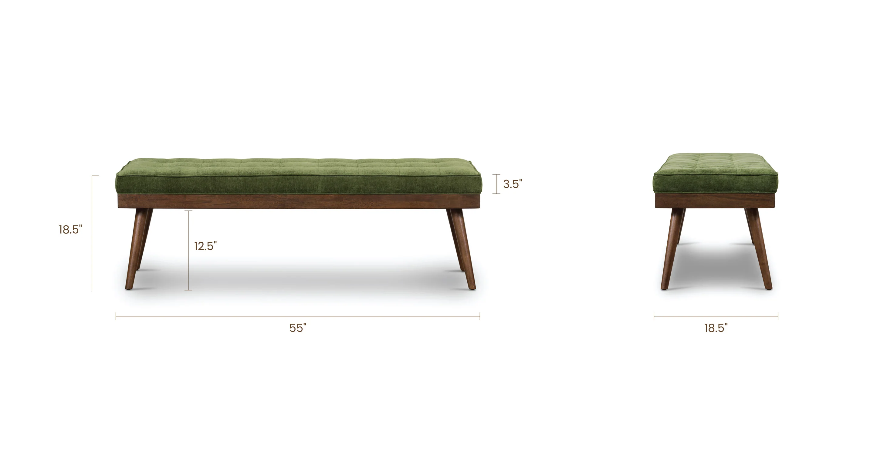 Luca Fabric Bench - Image 10