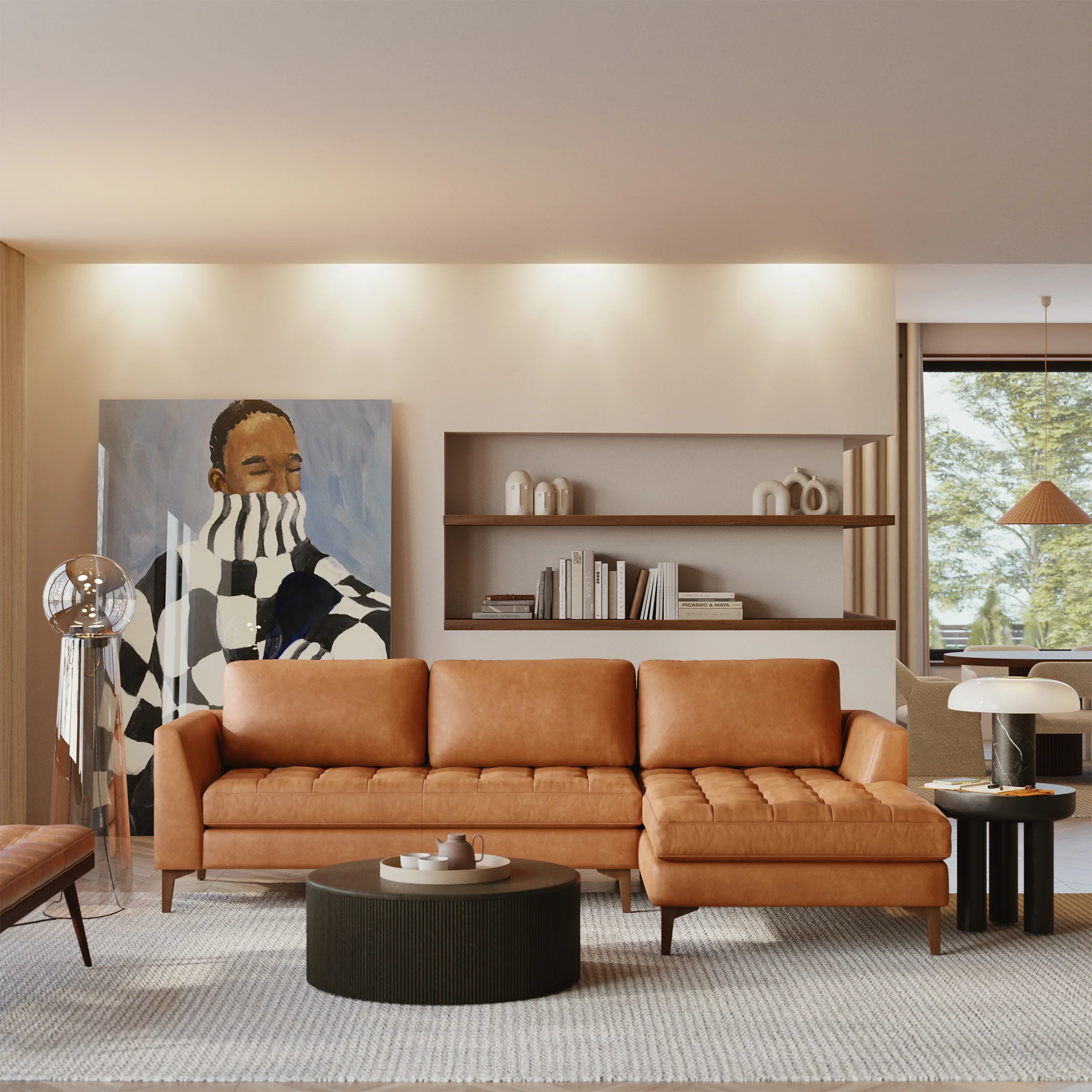 Luca Leather Bench - Image 80