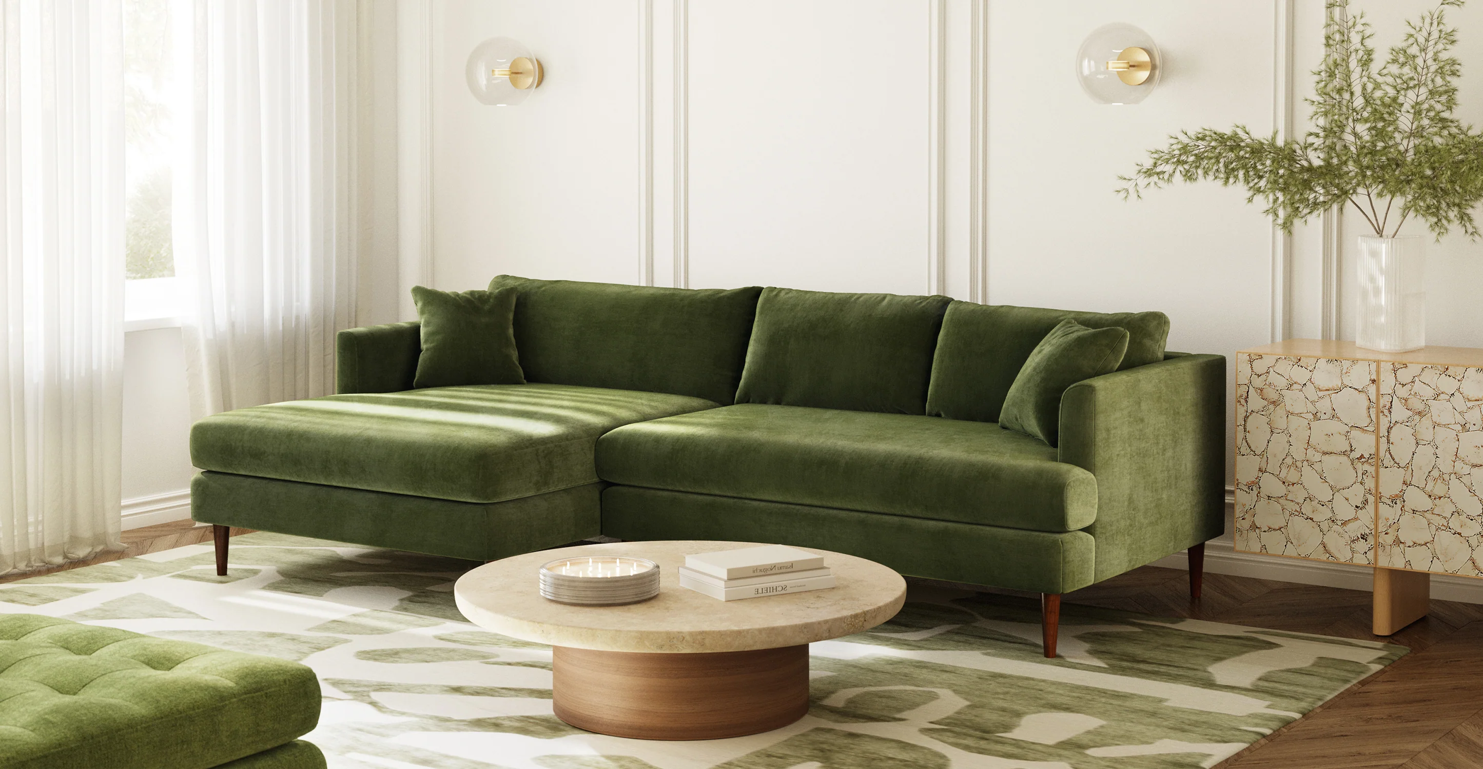 Lucerne Left-Facing Sectional with Extra-Wide Chaise - Image 4