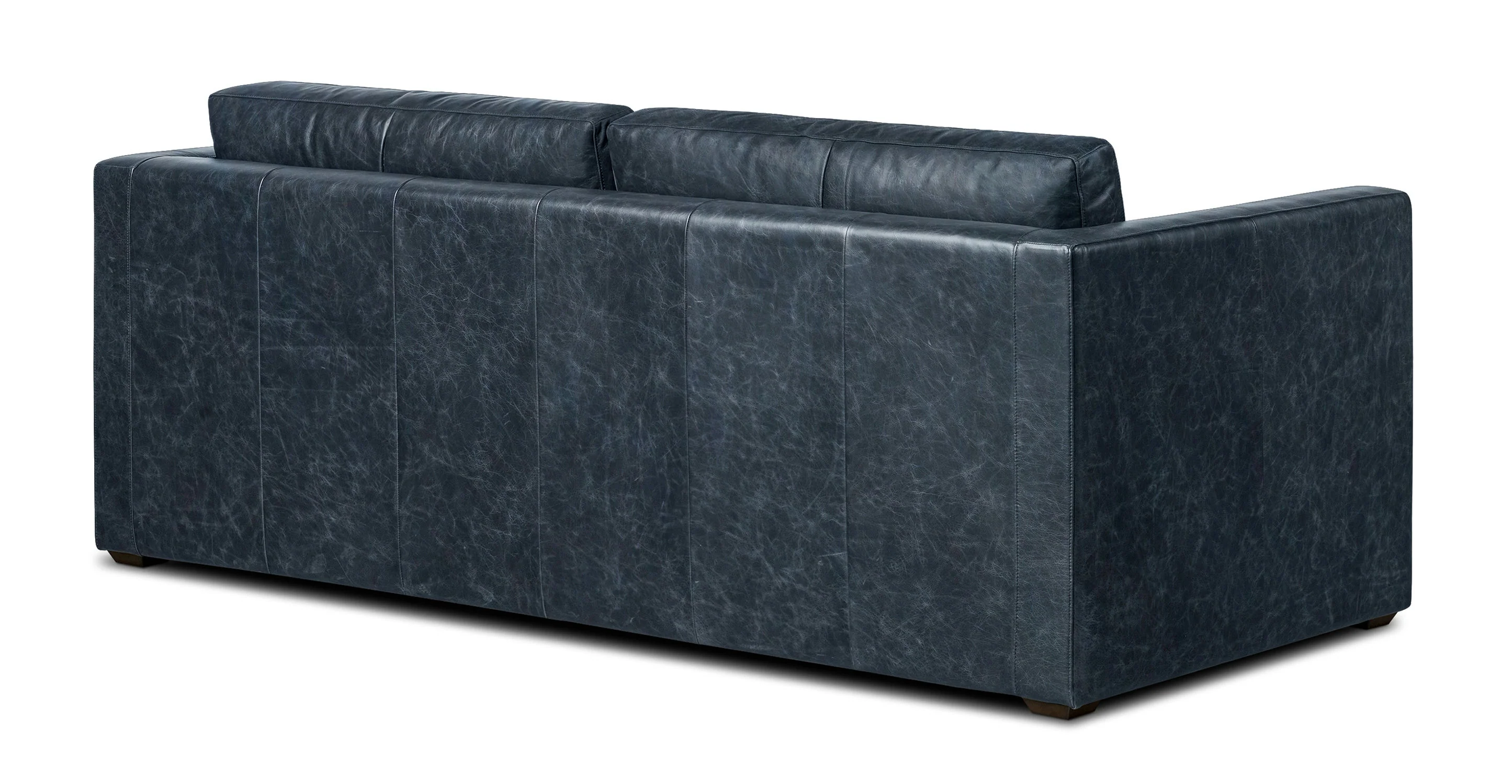 Napa 82" Leather Pull-Out Convertible Sleeper Sofa - Image 34