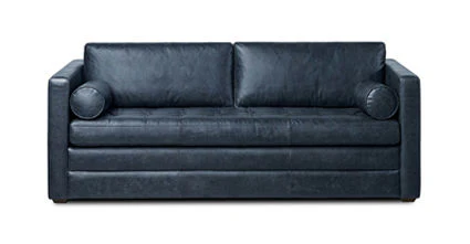Napa 82" Leather Pull-Out Convertible Sleeper Sofa - Image 69
