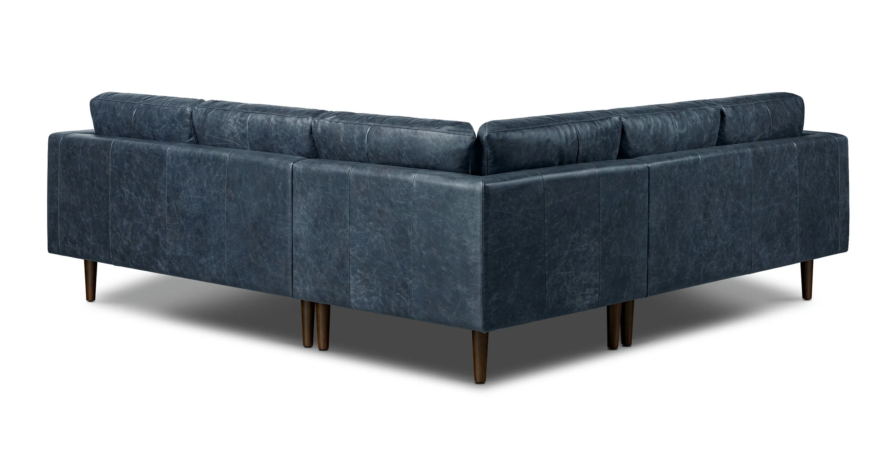 Napa Leather Corner Sectional Sofa - Image 22