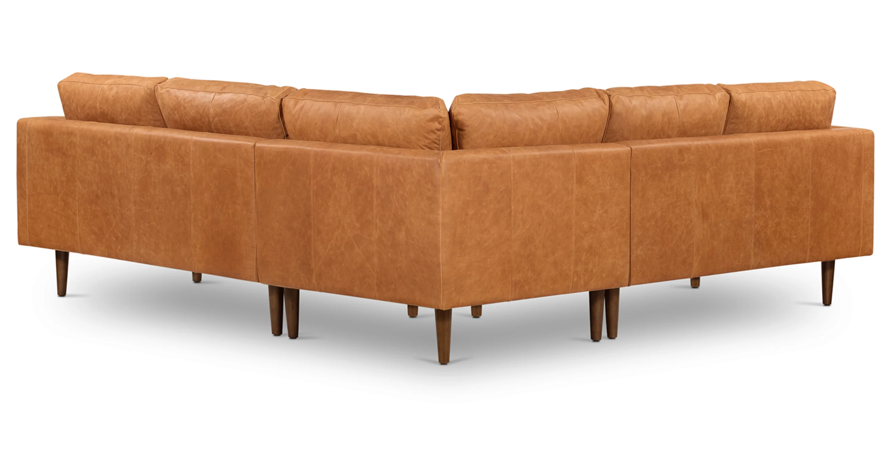 Napa Leather Corner Sectional Sofa - Image 6