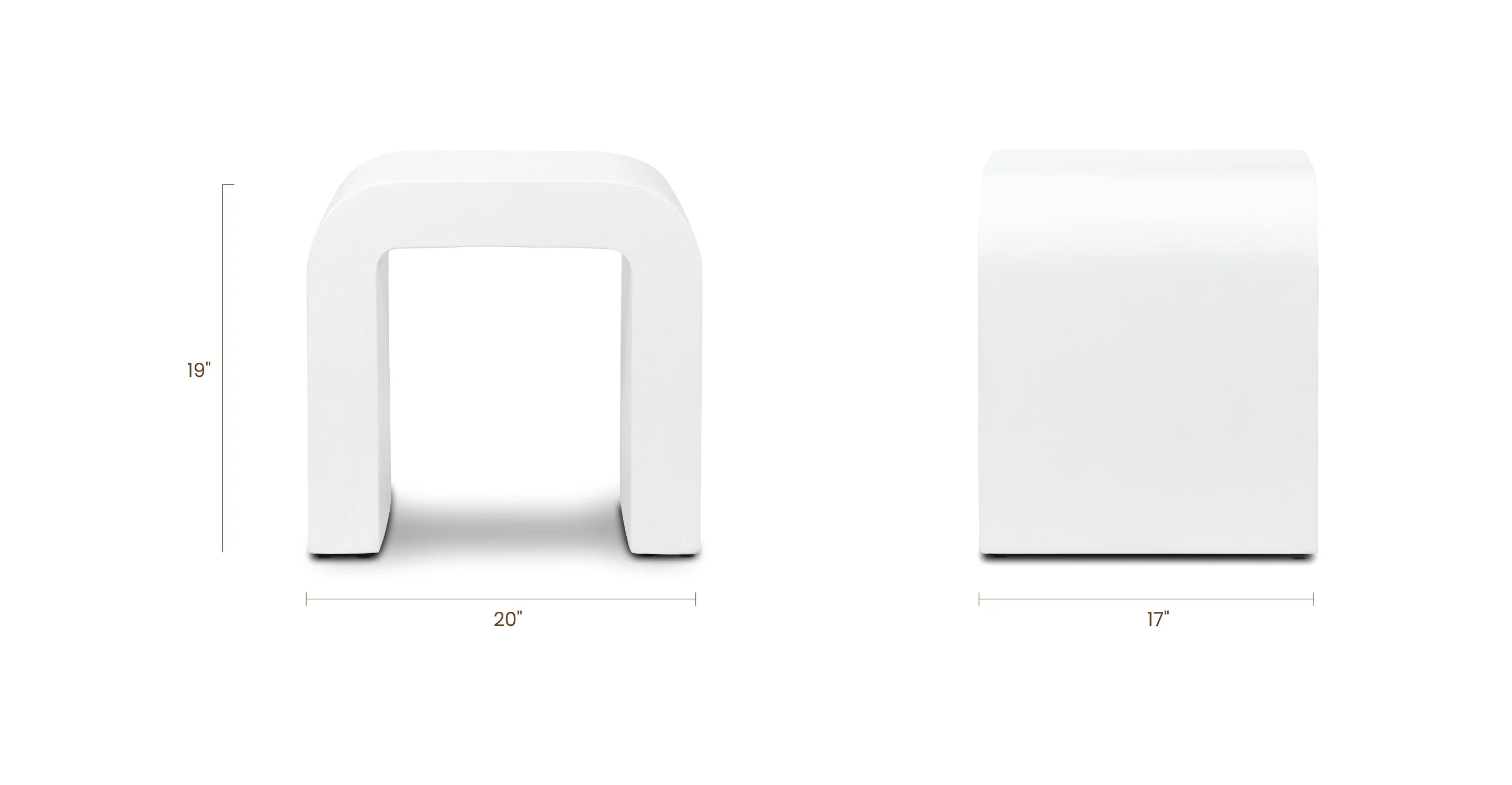 Naples Horseshoe Side Table - Image 10