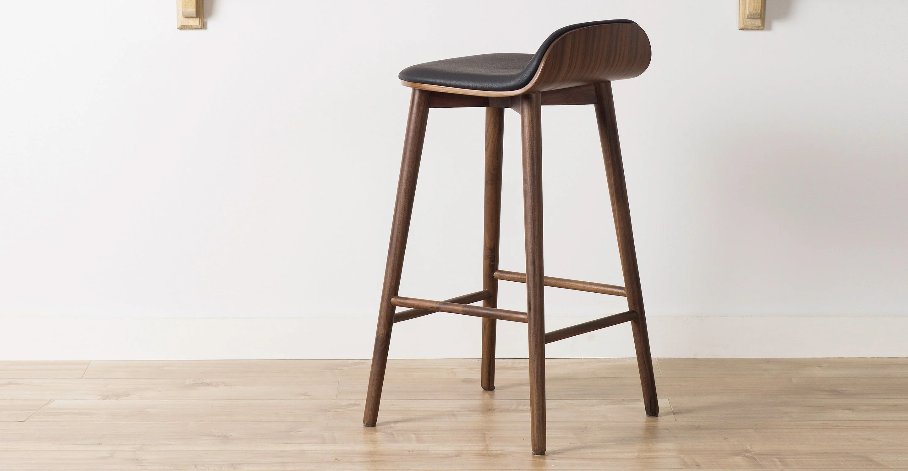 Notello Leather Counter Stool - Image 4