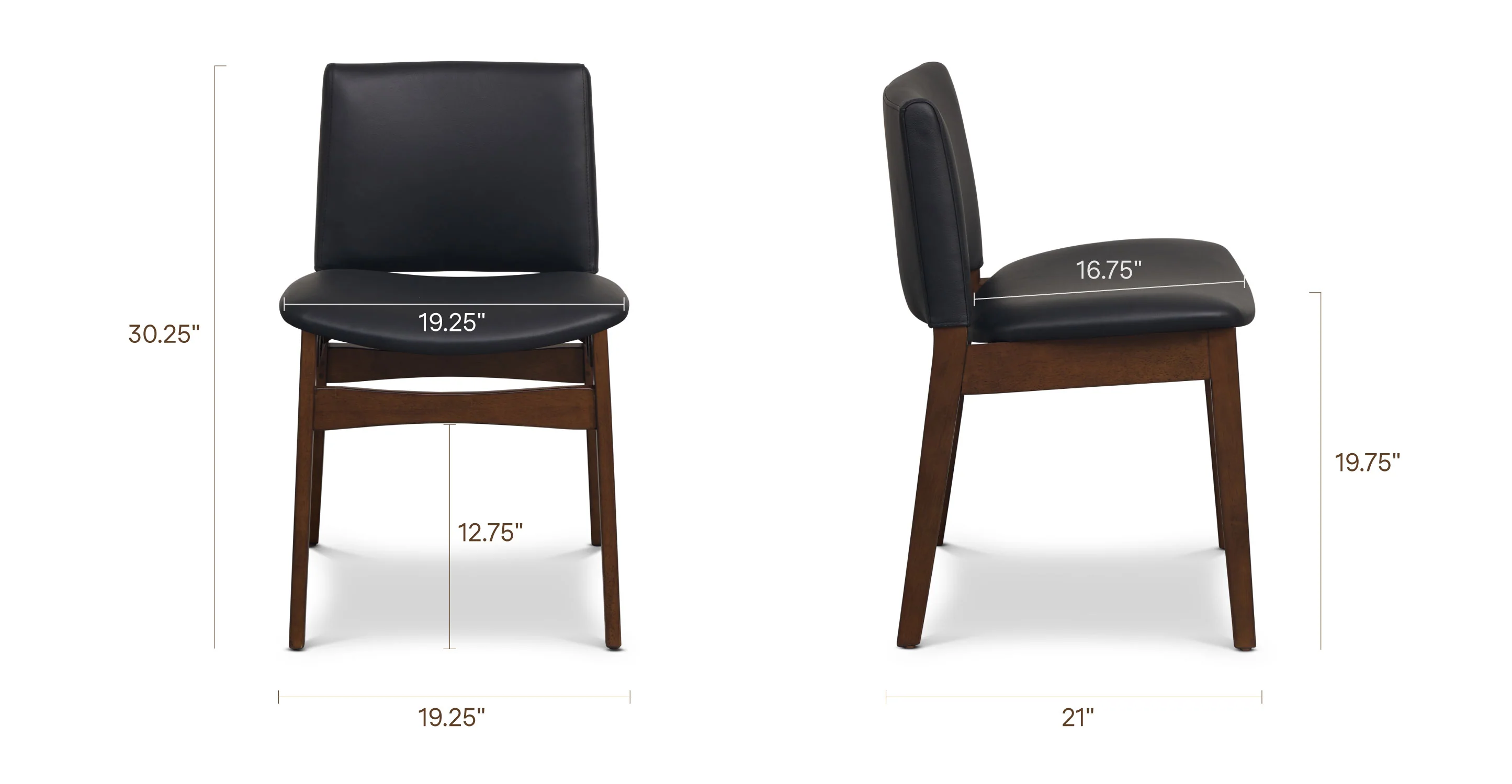 Oliva Leather Dining Chair - Image 14