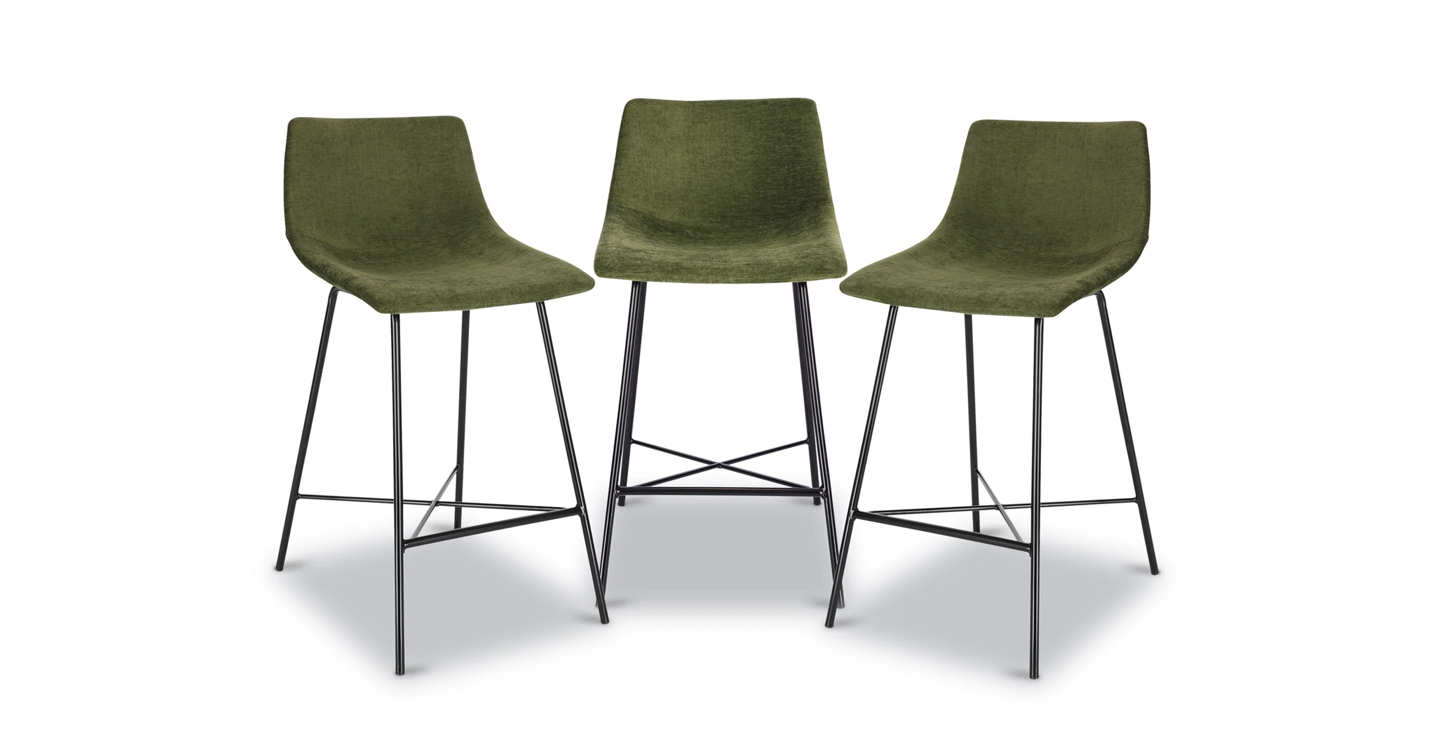 Paxton 24” Velvet Counter Stool - Image 7