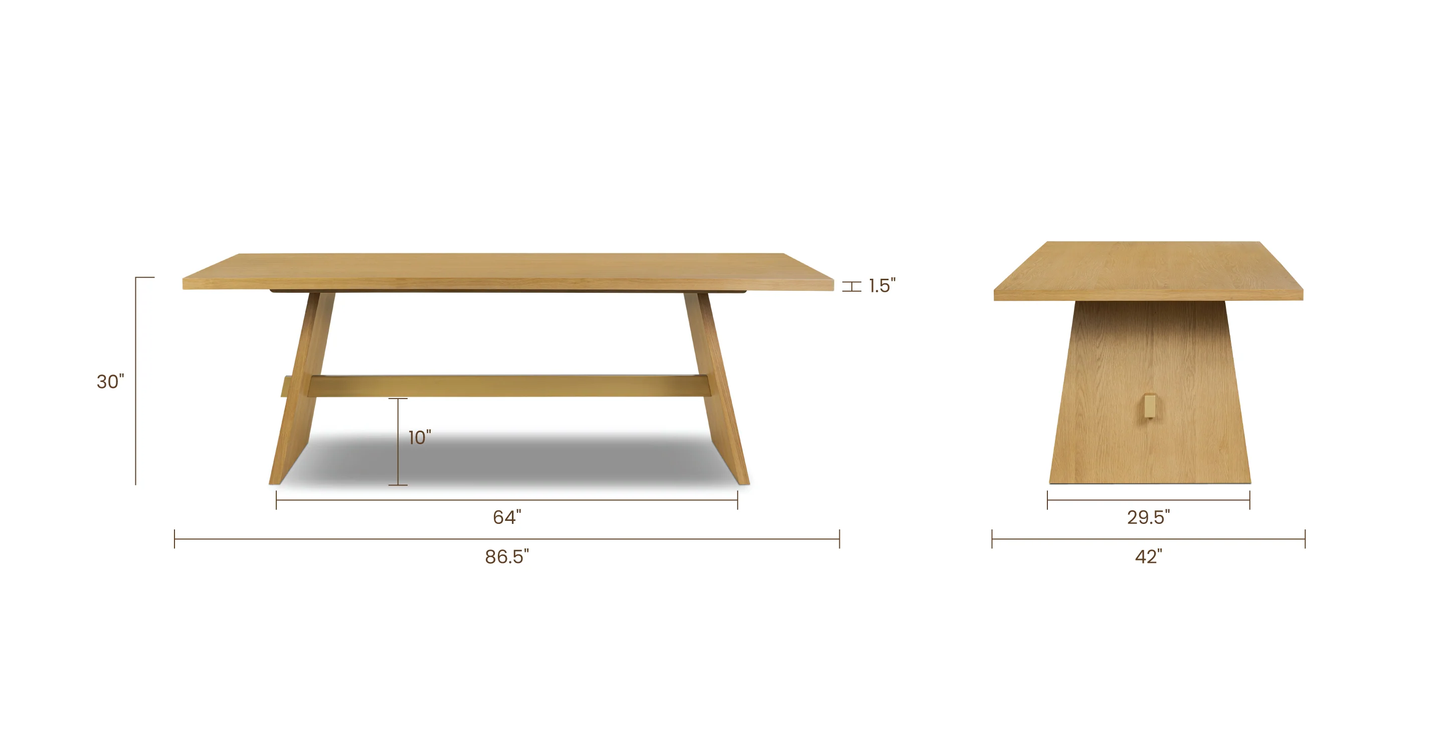 Reims 86.5" Dining Table - Image 11