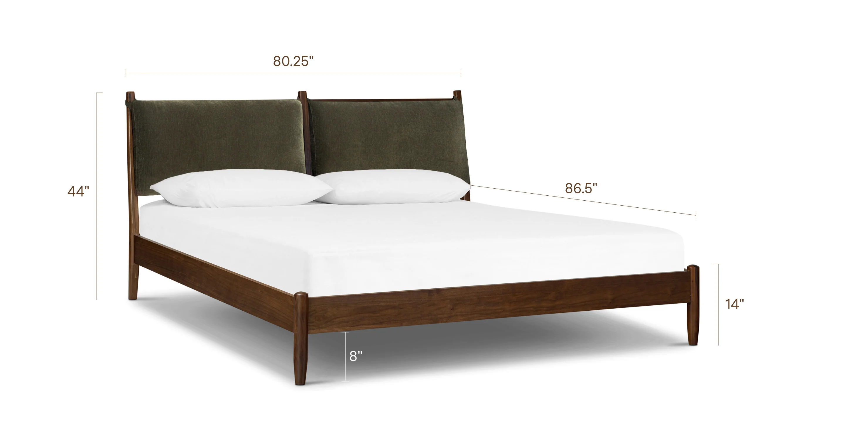 Truro Bed Frame with Fabric Headboard Cushions - Image 13
