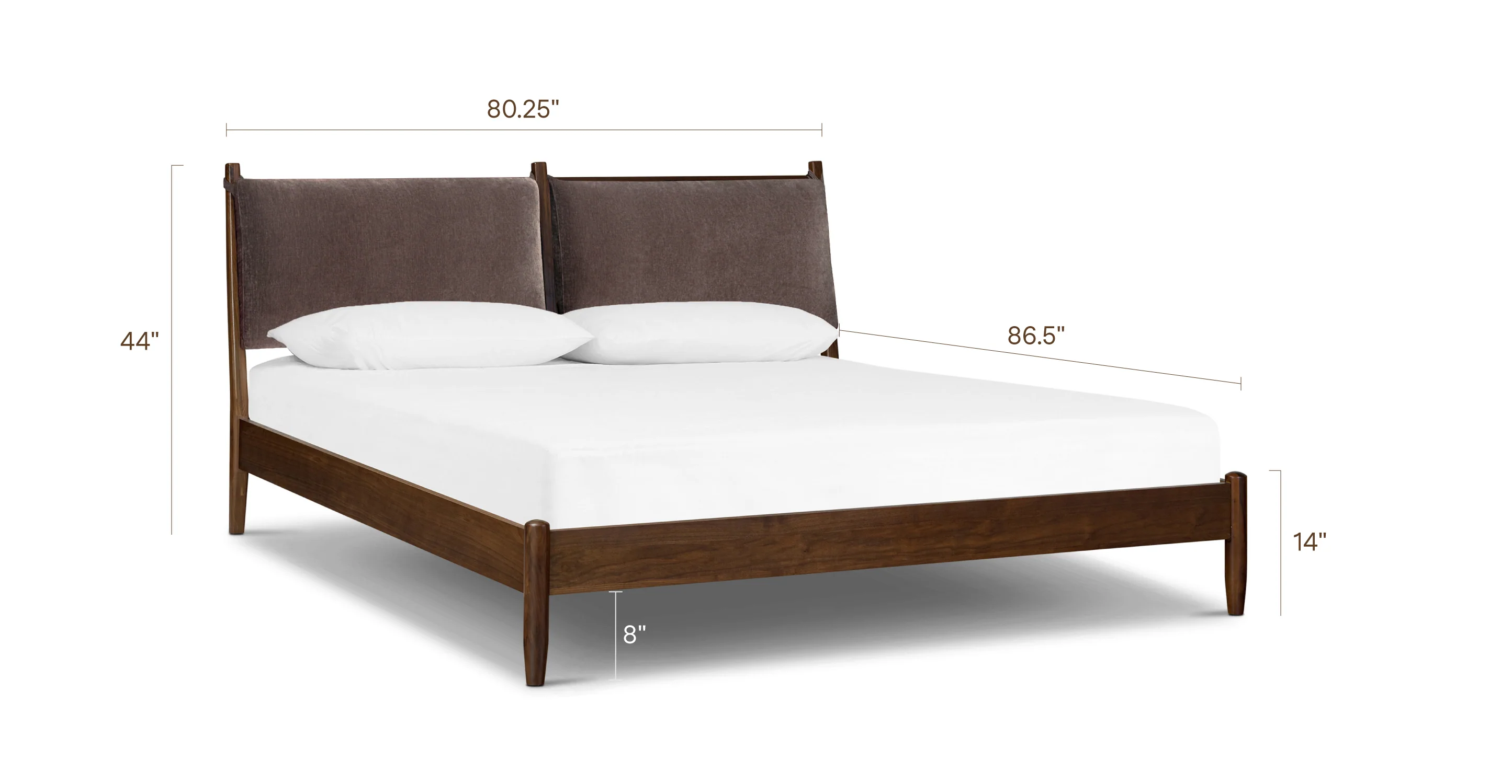 Truro Bed Frame with Fabric Headboard Cushions - Image 26