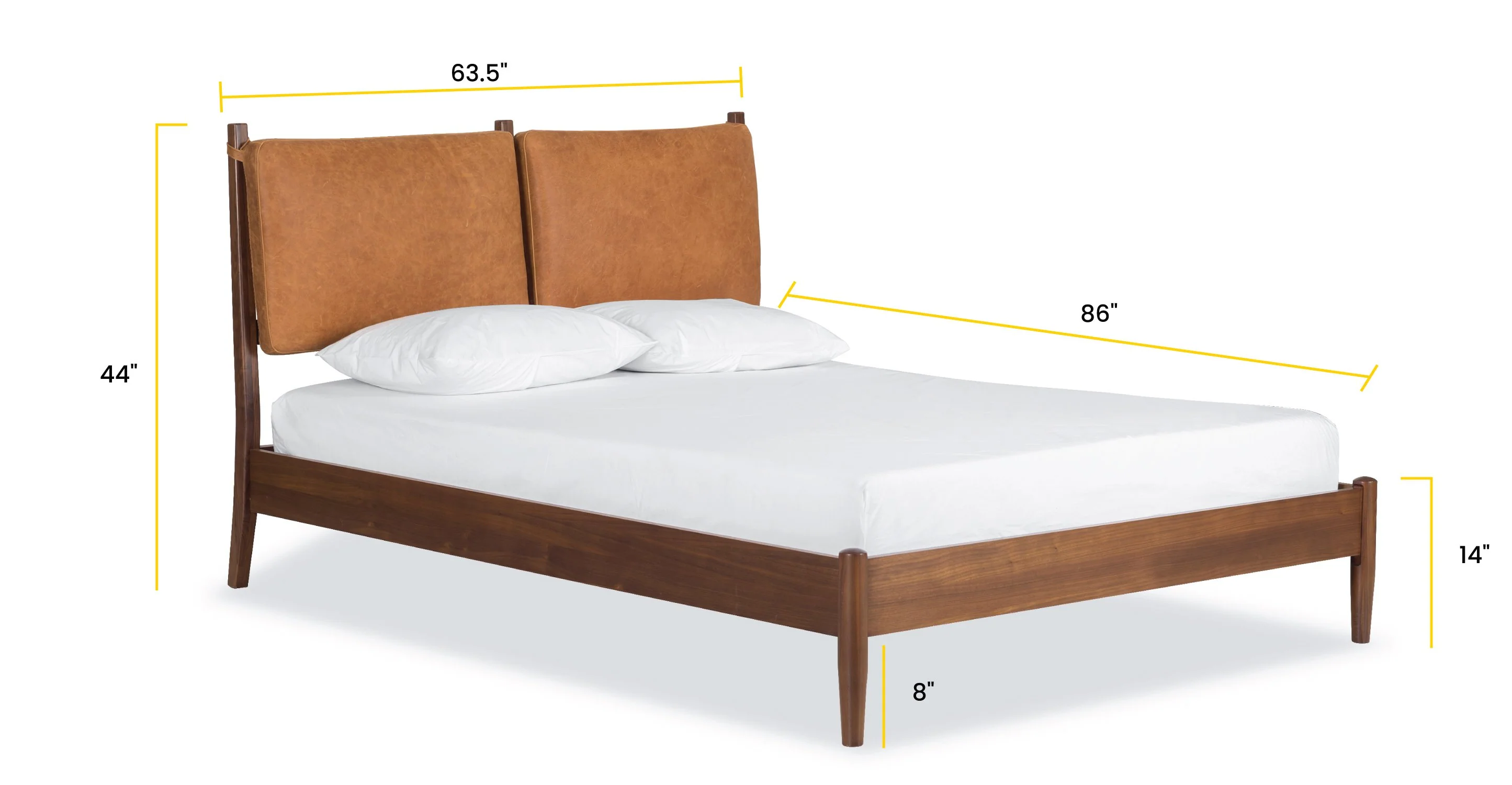 Truro Bed with Leather Cushions - Image 17