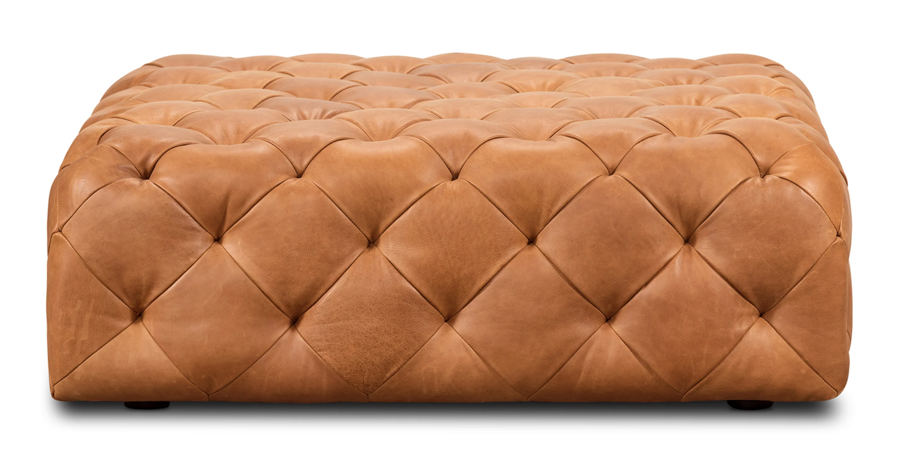 Turin Leather Ottoman - Image 17