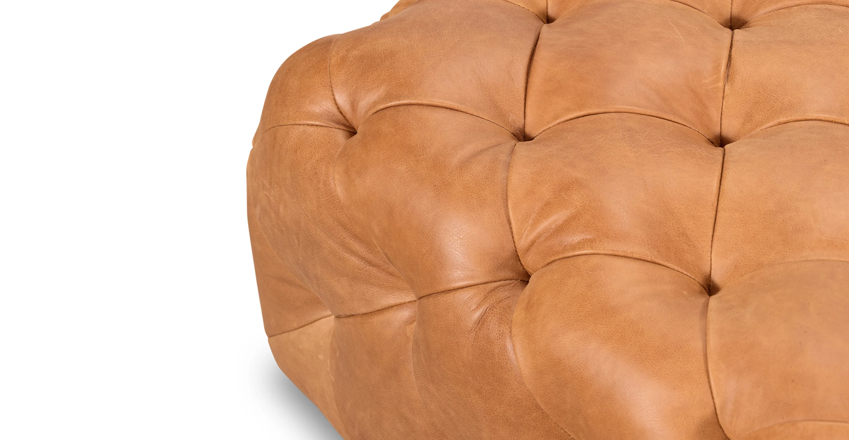 Turin Leather Ottoman - Image 21