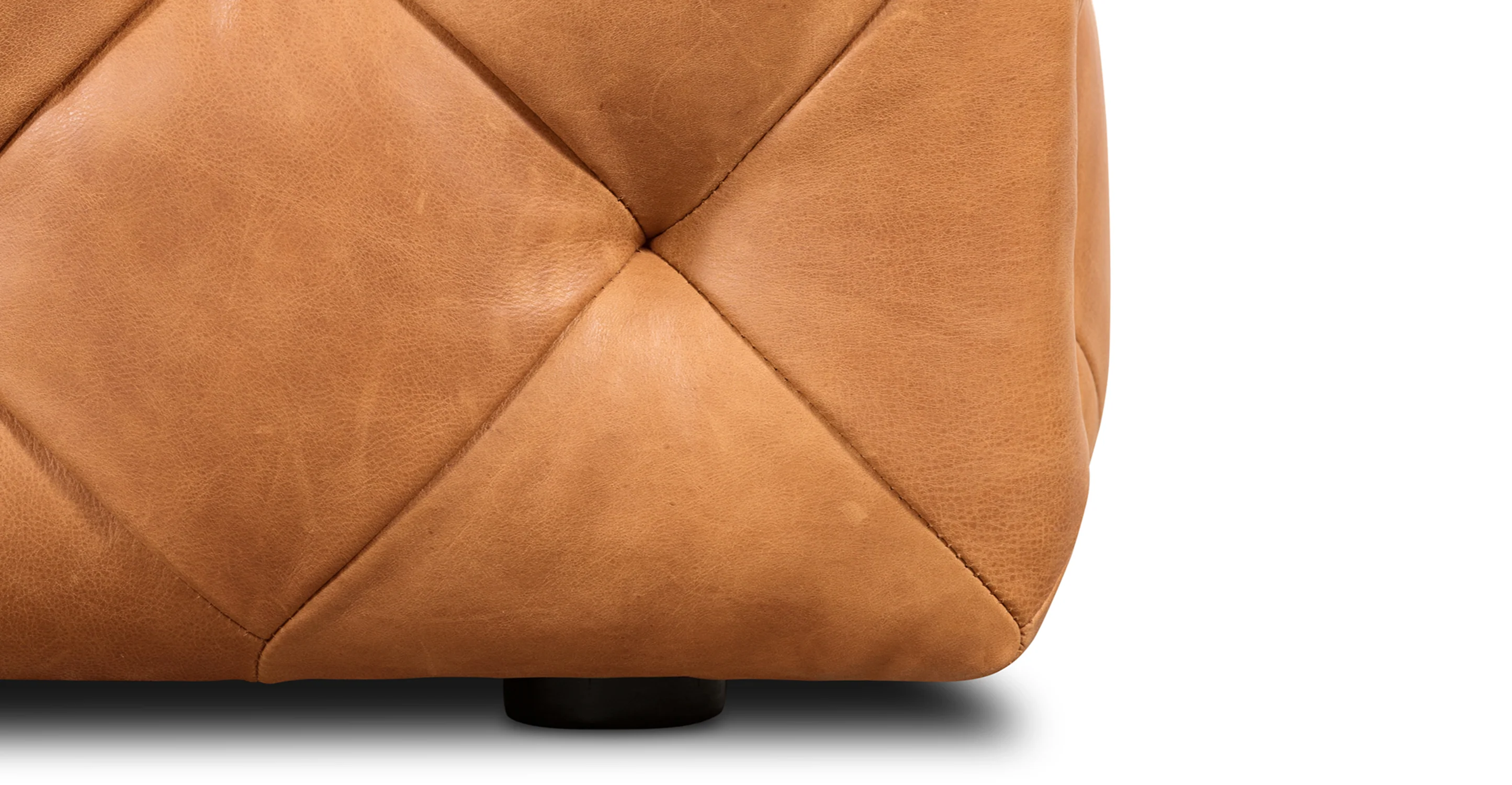 Turin Leather Ottoman - Image 23
