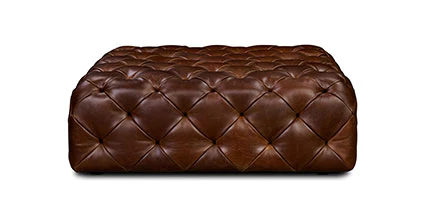 Turin Leather Ottoman - Image 47