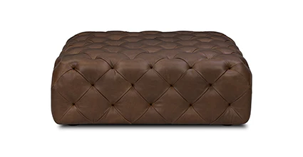 Turin Leather Ottoman - Image 49
