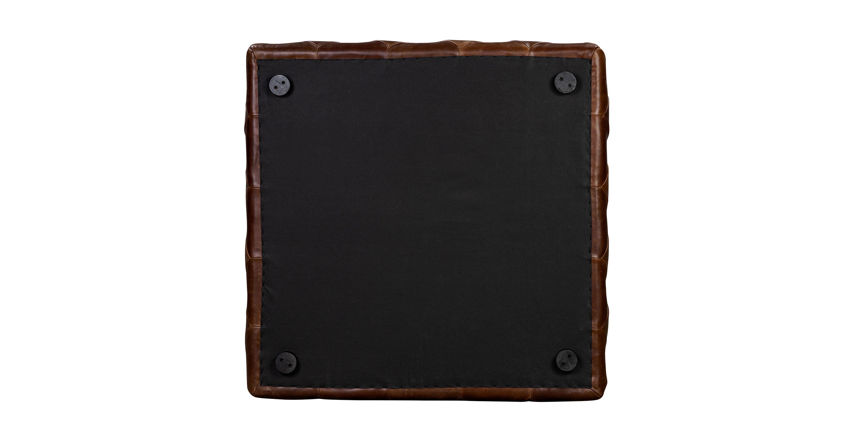 Turin Leather Ottoman - Image 5