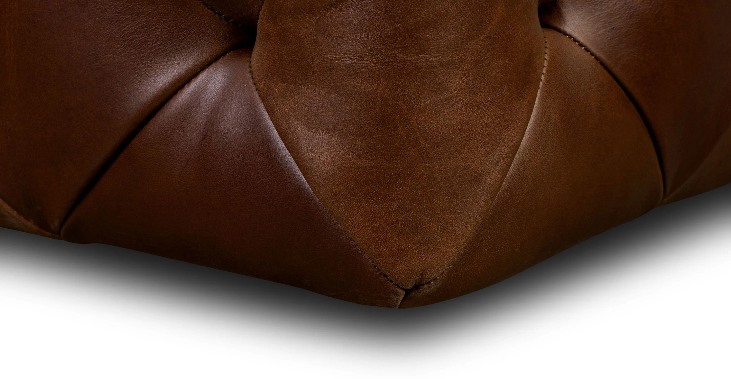Turin Leather Ottoman - Image 9