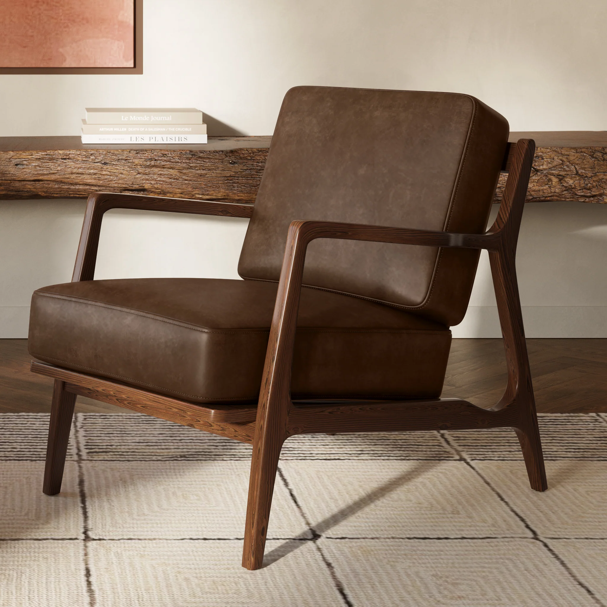 Verity Leather Lounge Chair - Image 122