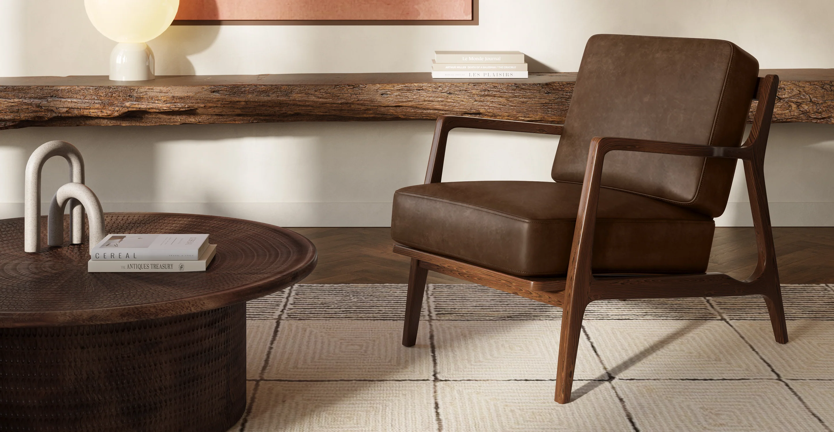 Verity Leather Lounge Chair - Image 85