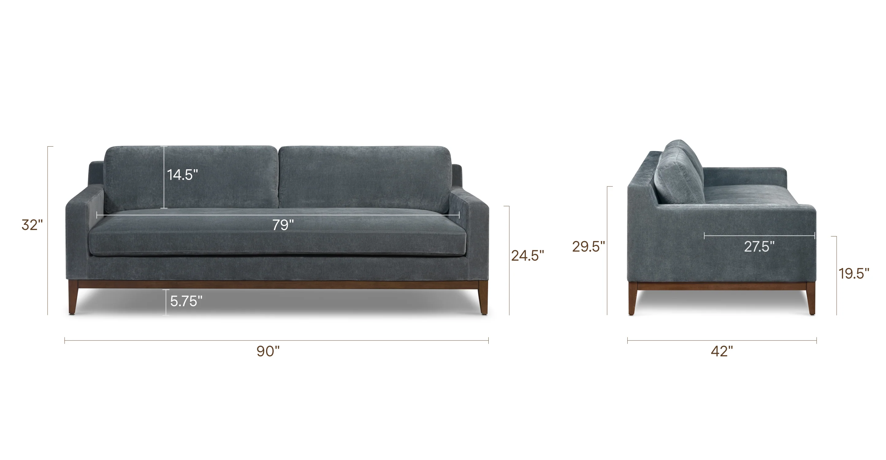 Zyon Velvet Sofa - Image 27