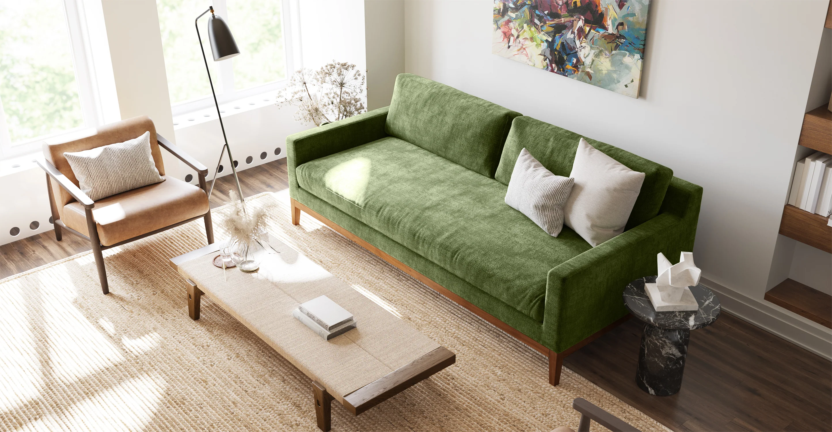 Zyon Velvet Sofa - Image 4